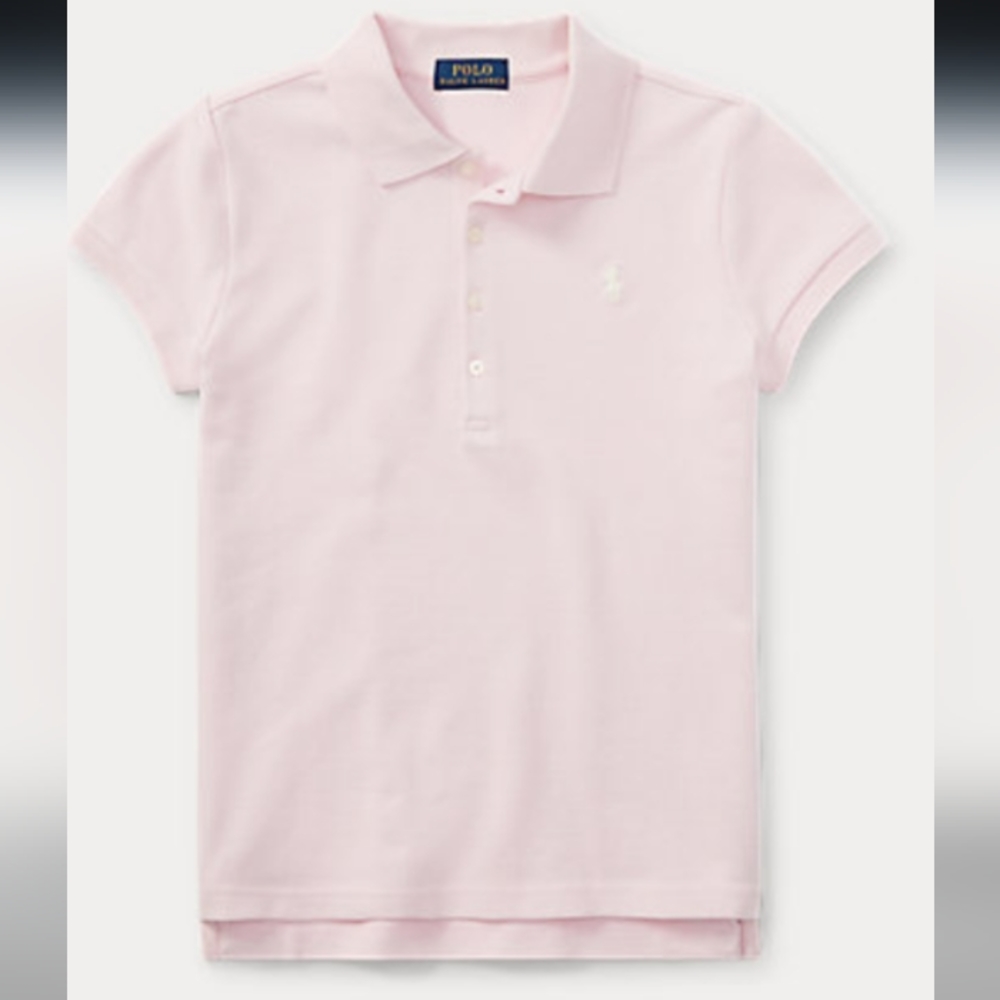 Stretch Cotton Mesh Polo Shirt